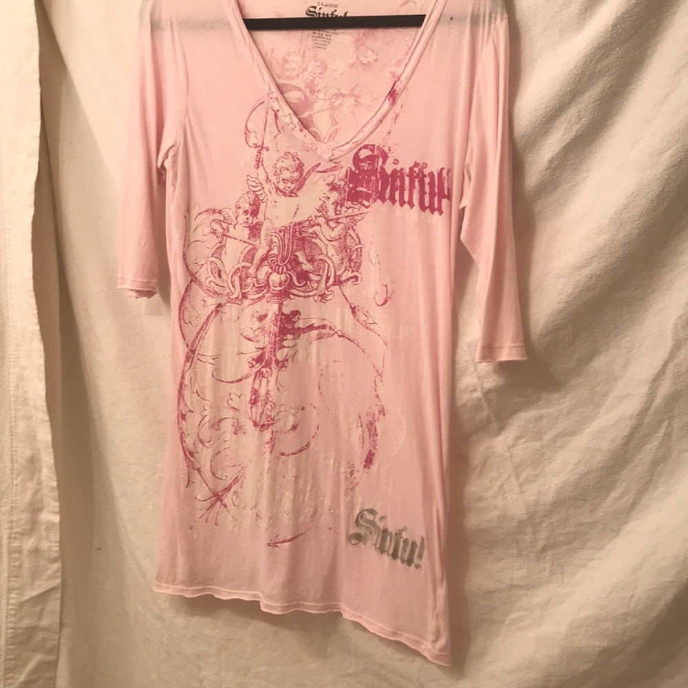 Sinful 3/4 sleeve T-shirt